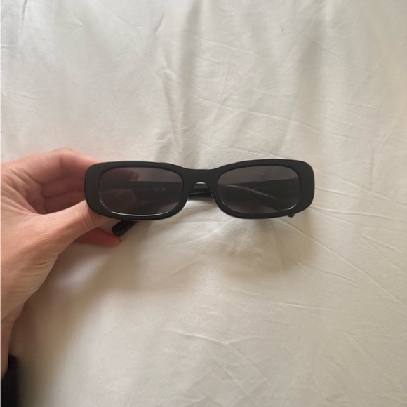 Miumiu Black Rectangular Sunglasses - Picture 1 of 7